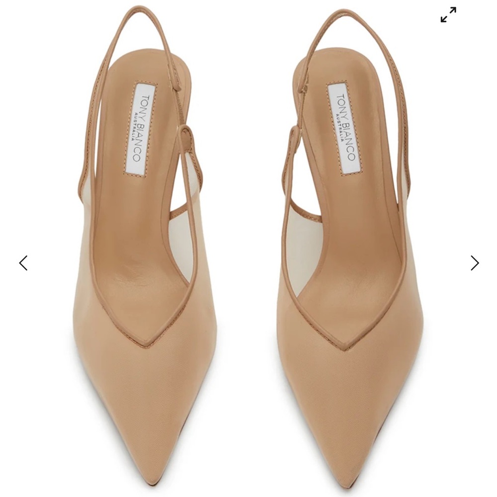 Tony Bianco Tan Pointed Toe Heels